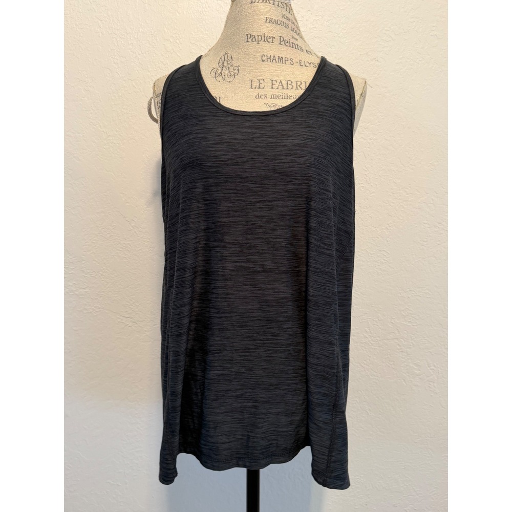 32 Degrees Cool Womens XL Gray Space Dye Racerback Active Tank Top Heathered